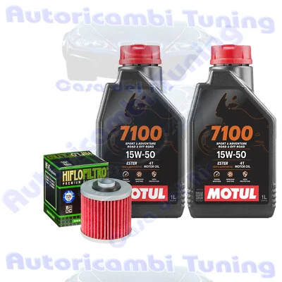 Set Entretien Huile Motul 7100 15W50 Pour Yamaha YZF - Photo 1/4