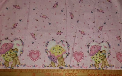 De colección 1998 Daisy Kingdom Pretty n Pink Bear Hugs Double Border Hearts por comprar Foto 1 de 4