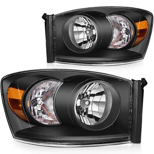 Headlights For 2006-2008 Dodge Ram 1500 Driver + Passenger Side Headlamp Lights - Bild 1 von 9