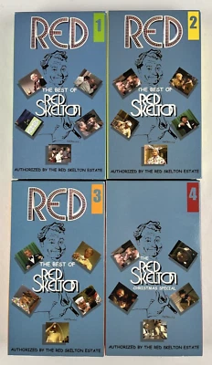 "THE BEST OF RED SKELTON" VHS VCR Tapes, Volume #1-4 COMPLETE SET, Vintage 1970 - Image 1 of 4