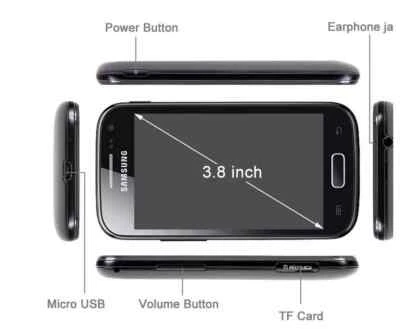 Original Unlocked Samsung Galaxy Ace 2 I8160 4GB Mobile Phones 5.0MP 3G 3.8" - Image 1 of 4