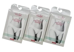 3er Pack Triumph Tai Slip Light Basics Invisible 44 weiß NEU & OVP - Imagen 1 de 1