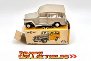RARE NEW in BOX NIB ANGUPLAS Jeep Wagon # 61 Made in Spain Mini Cars - Picture 1 of 14
