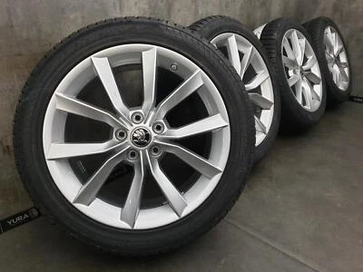 Skoda Superb 3 3V Modus Jantes Alu Pneu Hiver 235/45 R 18 TPMS NEUF 2021 Nokian - Bild 1 von 4