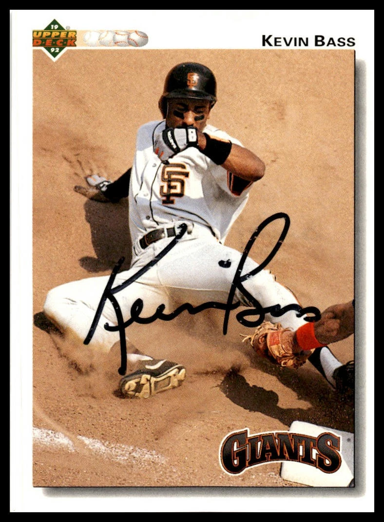 1992 Upper Deck #107 Kevin Bass AUTO