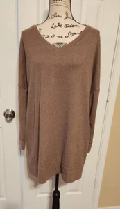 Yidarton Damen Oberteil Herbst V-Ausschnitt Sweatshirt Langarm Zimt Gr. XXL ~ - Bild 1 von 4