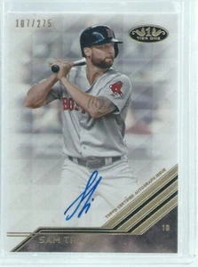 SAM TRAVIS 2018 TOPPS TIER ONE ON CARD AUTO ROOKIE RC #D /275 - Picture 1 of 1