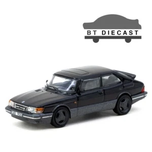 TARMAC WORKS SAAB 900 TURBO LIMITED EDITION 1/64 DIECAST CAR BLACK T64G-056-BK - Picture 1 of 2