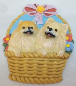 WILLABEE & WARD MAGNET POMMERSCHE HUNDE IM KORB - Bild 1 von 14