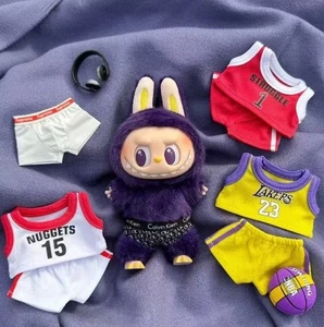 (No Dolls)Basketball Jerseys For POP MART LABUBU The Monsters Plush Doll Clothes - Picture 1 of 29