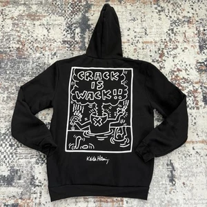Sudadera con Capucha Unisex Reason By Keith Haring Negra Talla: Grande Pullover Nueva con Etiquetas - Imagen 1 de 4