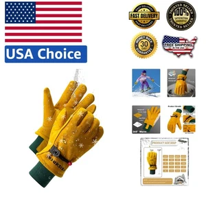 Insulated Waterproof Girls & Boys Winter Gloves (Ages 5-7) - Snow Play Essential - Picture 1 of 9