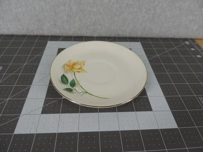 Repuesto de platillo floral rosa amarilla cerámica Canonsburg vintage Foto 1 de 3
