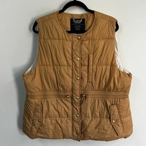 J.Crew Signature Cinched Waist Primaloft Puffer Vest Woman Plus Size 2X - Picture 1 of 12