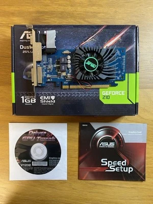 ASUS GeForce Nvidia 210 1GB DDR3 Graphics Card Free Delivery - Image 1 of 4