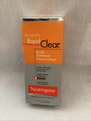 Neutrogena Rapid Clear Acne Defense Face Lotion 1.7fl READ - Image 1 of 4