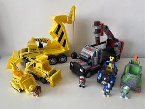 Paw Patrol Big Truck Pups Al Als Deluxe Figure Chase Rubble Rocky Construction - Imagen 1 de 11