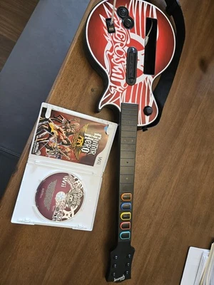 Guitar Hero Aerosmith World Tour Game & Guitar Bundle Nintendo Wii Wii U - Image 1 of 4