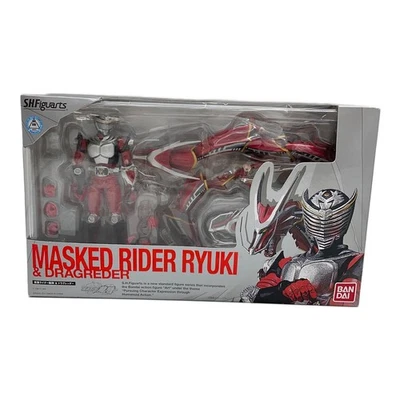 BANDAI S.H.Figuarts Kamen Rider Ryuki & Dragreder Set Excellent JAPAN - Image 1 of 4