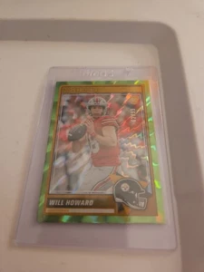 2025 Score Football Will Howard Green Shock RC # 62/99 Steelers Buckeyes - Bild 1 von 4