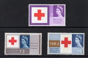 GB QEII 1963 Rotes Kreuz Satz PHOSPHOR Briefmarken SG642p/4p postfrisch - Bild 1 von 1