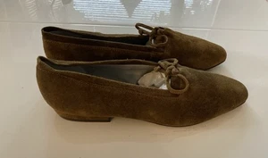 Sam Edelman Olive Brown Suede Shoes Size 7B New - Picture 1 of 7