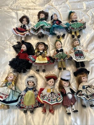 Vintage DOLL OF THE WORL COLLECTION Set Of 13-8” Dolls All Made In Hong Kong - Image 1 of 4