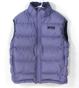 Patagonia Goose Down Puffer Vest Purple Style #68342FS Kids M (10) w/Flaws - Picture 1 of 21