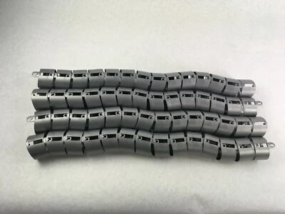 4 Pack of 25 Inch Modern Connectable Plastic Cable Management Sleeves With Mount - Image 1 of 4