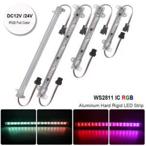 WS2811 RGB LED Light Strip Hard Rigid Tube Bar Lamp 12V 24V 5050-LED lights - Picture 1 of 11