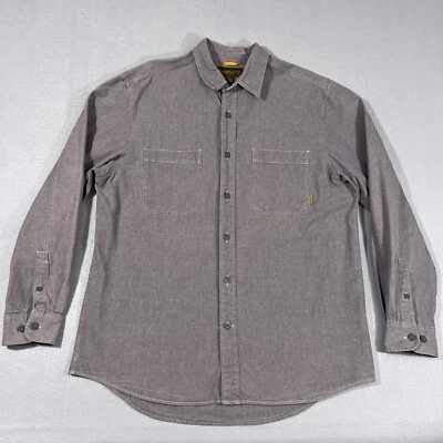 Camisa vaquera gris vintage Timberland para hombre XL manga larga con botones Foto 1 de 4