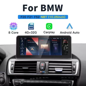 10.25" Android 8 Core Car Stereo Carplay GPS NAV Screen For BMW F20 F21 F23 NBT - Picture 1 of 13