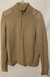 Women’s LAUREN Ralph Lauren sweater beige zipup Large - Picture 1 of 5