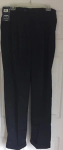 CLUB ROOM BY CHARTER CLUB MEN'S NAVY PANTS DOUBLE PLEATED WITH CUFFS,SIZE 34' 32 - Picture 1 of 5