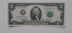 Low Serial Number...Series 2003 A...$2 FRN...CRISP!! - Picture 1 of 4