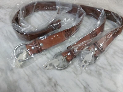 NWT Lucky Brand Laser Cut Brown Genuine Leather Belt Siz S/M - Image 1 of 4