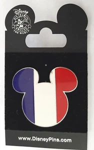 DISNEY PARKS TRADING PIN MICKEY MOUSE RED WHITE BLUE USA FLAG COLOR BRAND NEW - Picture 1 of 2