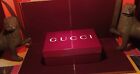 1pc Of 2024 AUTHENTIC Empty Glassy Bloody Red Gucci Box  S. Gucci Shopping Bag