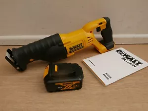 DeWalt DCS380 18V XR Recip Saw Bare Unit + DCB182 4 ah Battery - Picture 1 of 4