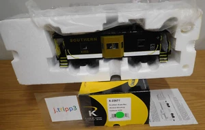 K-LINE LIONEL 22671 SOUTHERN BAY WINDOW BLACK CABOOSE X203 TRAIN O SCALE SMOKING - Picture 1 of 5