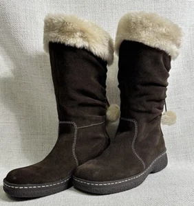NWT Baretraps Womens Size 6M Brown Faux Fur Zip Up Boots - Picture 1 of 7