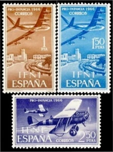 Ifni 218/20 1966  Pro infancia Aviación Plane MNH - Picture 1 of 1