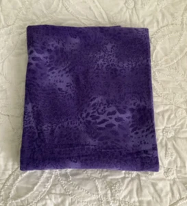 Jo-Ann Fabric Dark Purple Animal Print Cotton Flannel Fabric 34” Almost 1 Yd - Picture 1 of 5