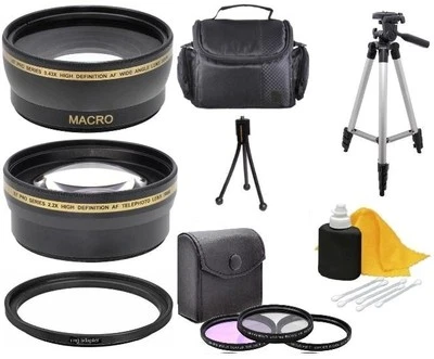 Accessory Kit (Tripod, Lens, Filters Bag) For Sony ALpha A5000 A5100 A6000 A6300 - Image 1 of 4