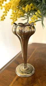 Antique Silver Plated EPNS Art Nouveau Tulip Bud / Posy Vase - c1900's - Picture 1 of 7