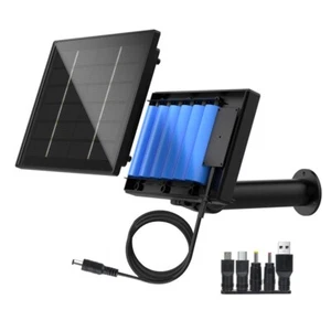 Caricabatterie Pannello Solare 4W Integrato in 18650 Batteria Mini Caricabatterie Solare 6v 5v USB - Foto 1 di 8