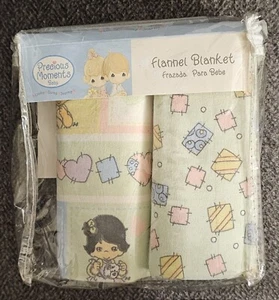 Vintage 2005 Baby Junge Mädchen 2 Empfangsdecken Precious Moments Neu im Paket - Bild 1 von 2