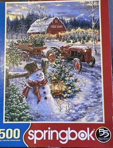NEU Springbock Puzzle - WEIHNACHTSBAUMFARM - 500+ Teile - Bild 1 von 1