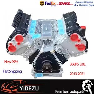 Long Cylinder Block Engine Assembly For 13-21 Land Rover 306PS Jaguar AJ126 3.0L - Picture 1 of 4