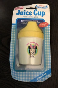 1986 Playskool Baby Disney Minnie Mouse Yellow Juice Cup w/ Training Lid Sealed - Picture 1 of 5